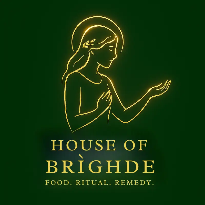 House of Brìghde logo with illuminated figure.