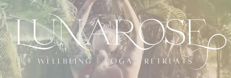 Lunarose wellbeing yoga and retreats logo